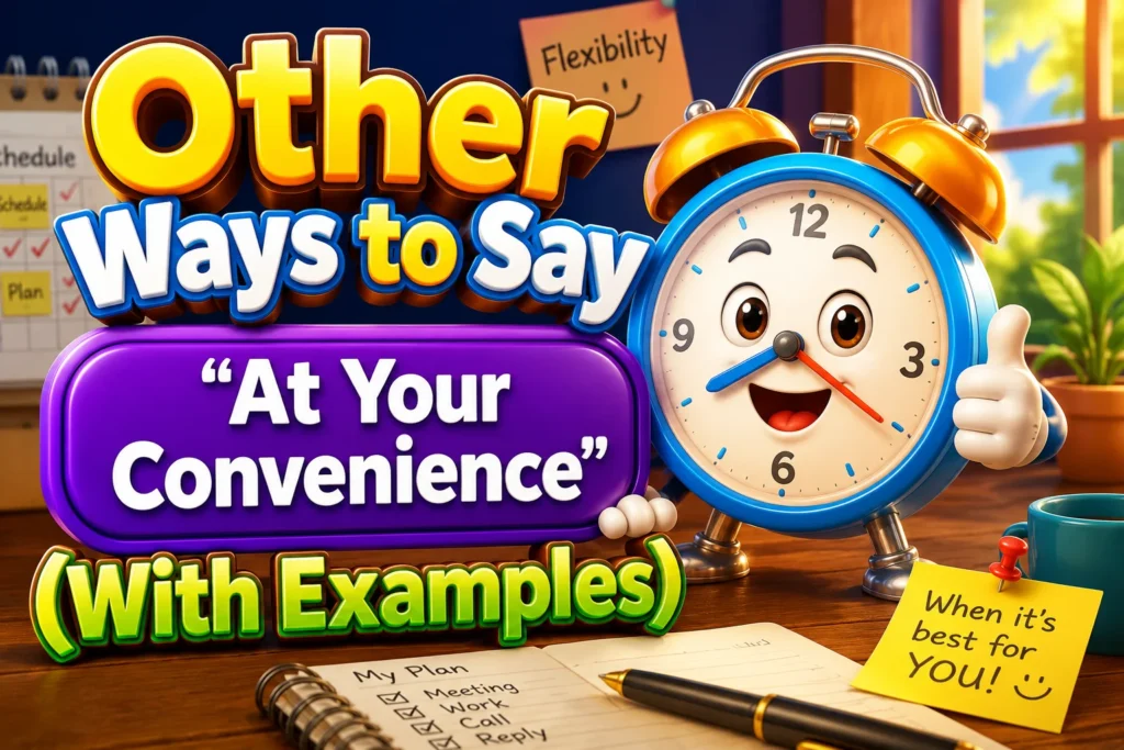 At Your Convenience